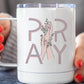 Pray Floral Hands Stainless Steel Travel Cup