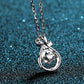 1 Carat Moissanite 925 Sterling Silver Necklace