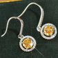 Platinum-Plated 2 Carat Moissanite Drop Earrings