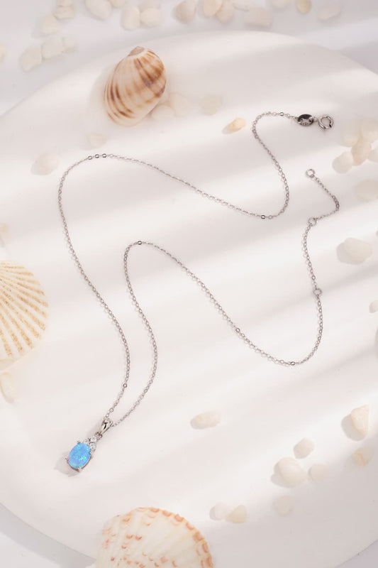 Find Your Center Opal Pendant Necklace