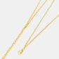 Linked Ring Pendant Chain Necklace