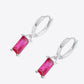 Retro 925 Sterling Silver Cubic Zirconia Drop Earrings