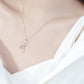 Zircon Bow Pendant Necklace