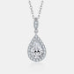 1.5 Carat Moissanite 925 Sterling Silver Teardrop Necklace