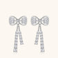 1.12 Carat Moissanite 925 Sterling Silver Bow Earrings