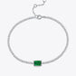 Adored 1 Carat Lab-Grown Emerald Bracelet