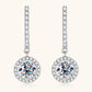 2 Carat Moissanite 925 Sterling Silver Drop Earrings