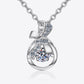 1 Carat Moissanite 925 Sterling Silver Necklace