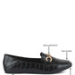 LONDON RAG CROC TEXTURED METAL SHOW DETAIL LOAFERS