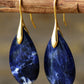 Natural Stone Teardrop Earrings