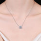 Moissanite Rhodium-Plated Necklace