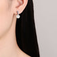 Moissanite Pearl Drop Earrings