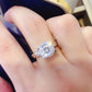 2 Carat Moissanite 925 Sterling Silver Ring