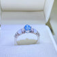 1 Carat Moissanite 925 Sterling Silver Ring